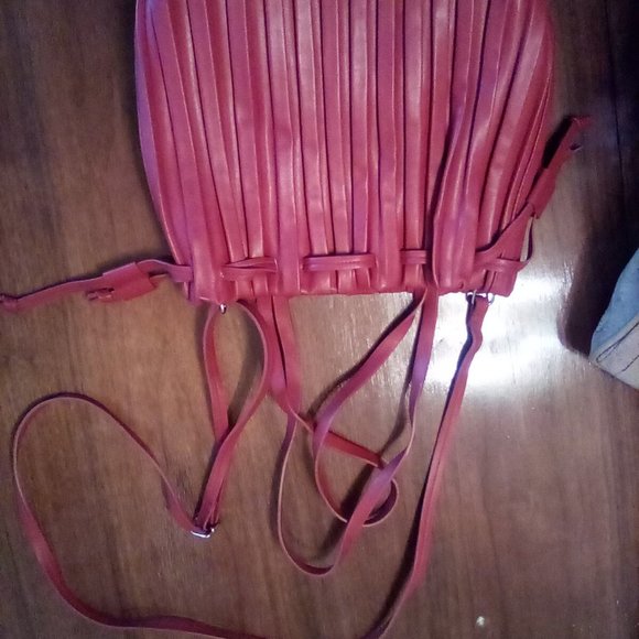 Burnt Orange Pleated Purse - Picture 9 of 13